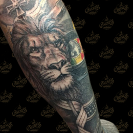 Tattoo Lion by Darko groenhagen