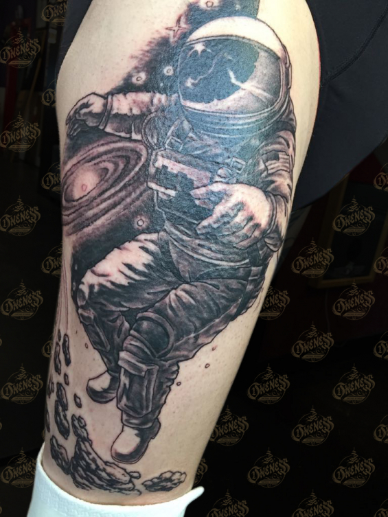 Tattoo Astronaut by Darko groenhagen