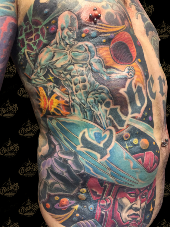 Tattoo Silver surfer by Darko groenhagen