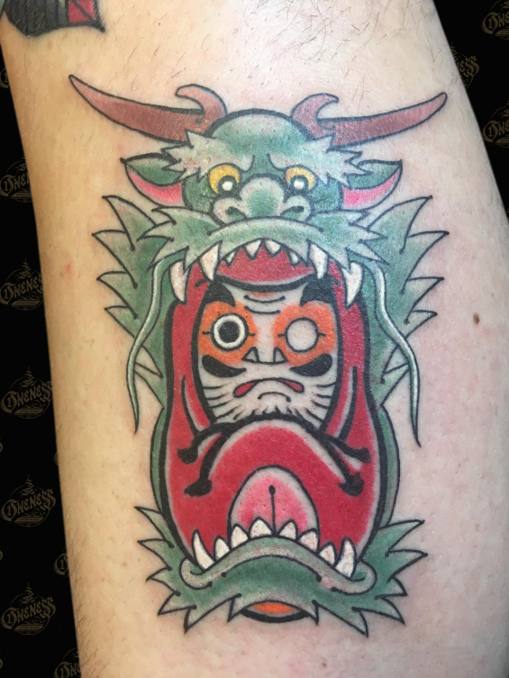 Sjoerd daruma dragon 2018 tattoo