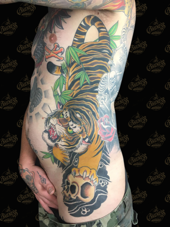 Sjoerd tiger ribpiece 2018 tattoo