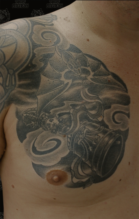 Tattoo Tibetan dorje by Darko groenhagen