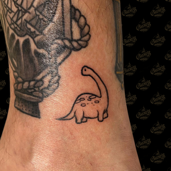 Tattoo Dino by Iris van der peijl