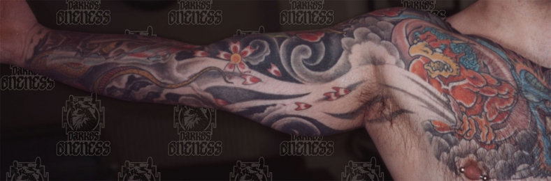 Tattoo Japanese tengu by Darko groenhagen