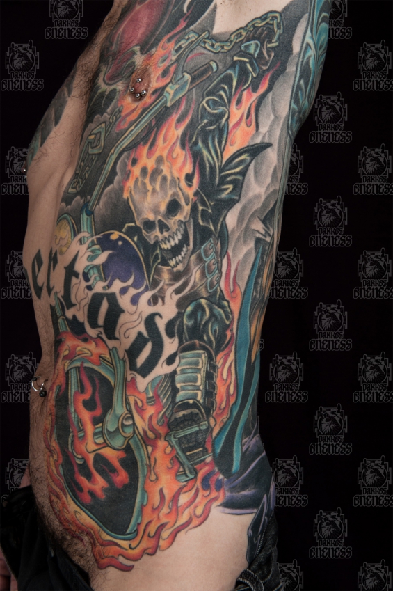 Tattoo Ghostrider by Darko groenhagen