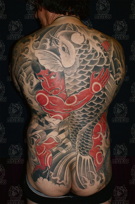 Japanese kintaro darko oneness tattoo
