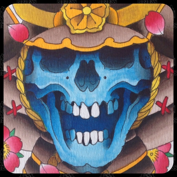 Tattoo Skull painting by Sjoerd elstak