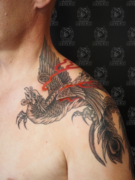Tattoo Bird of paradise by Darko groenhagen