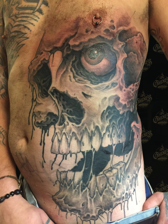 Tattoo Skull big by Darko groenhagen