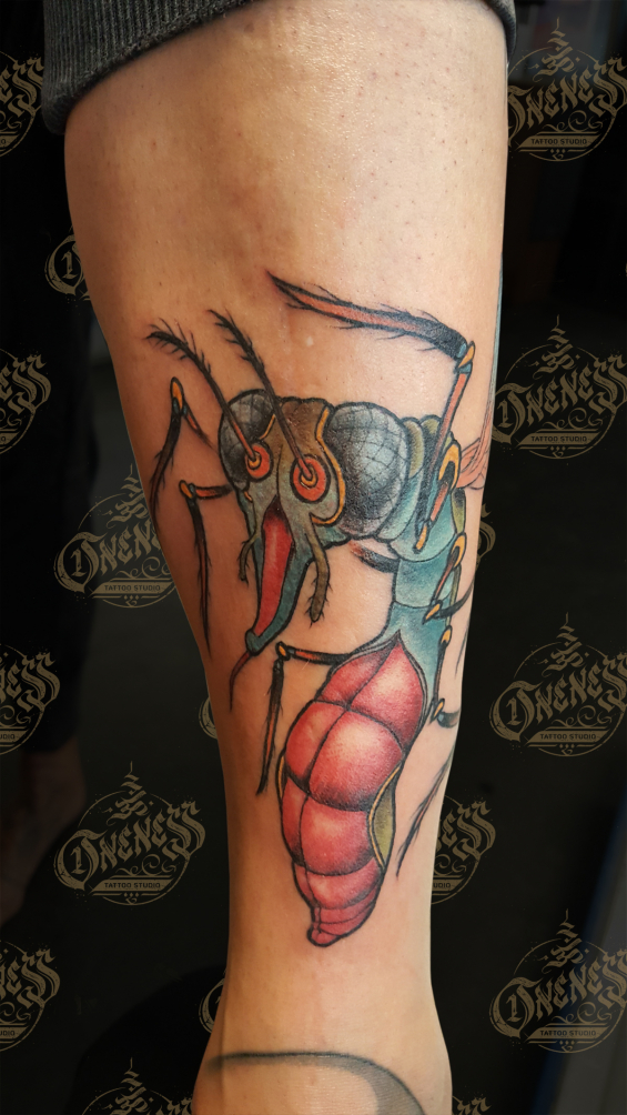 Tattoo Mosquito by Pieter pas