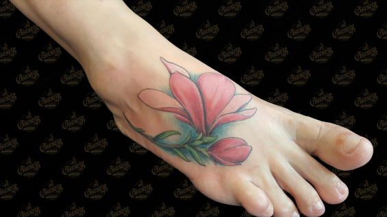 Tattoo Realistic flower by Pieter pas