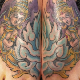 Tattoo Indonesian and indian full colour by Darko groenhagen