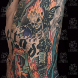 Tattoo Ghostrider by Darko groenhagen