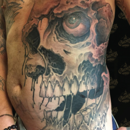 Tattoo Skull big by Darko groenhagen