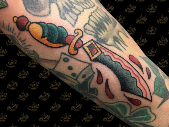 Tattoo Dagger by Sjoerd elstak