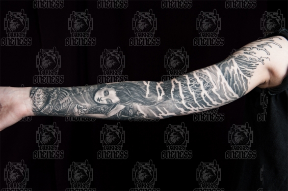 Tattoo Underwater sleeve by Darko groenhagen