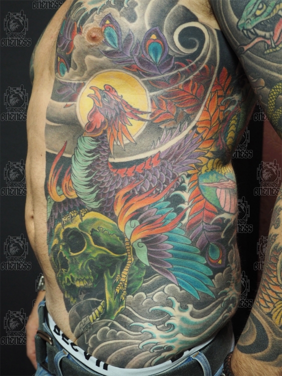 Tattoo Japanese ribs by Darko groenhagen