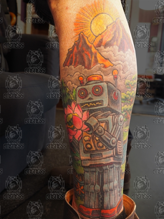 Full Arm Temporary Robot Tattoo Sleeve Sticker Body Art Tattoo Terminator   Walmart Canada