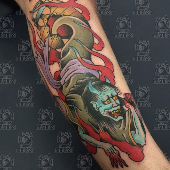 Tattoo Japanese ghost by 