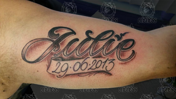 Tattoo Name tattoo by Pieter pas