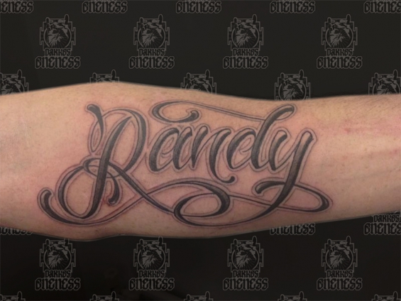 Tattoo Forearm lettering by 